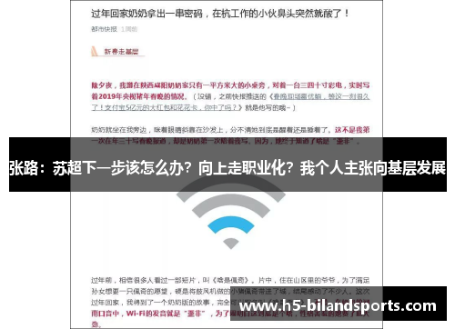 张路：苏超下一步该怎么办？向上走职业化？我个人主张向基层发展
